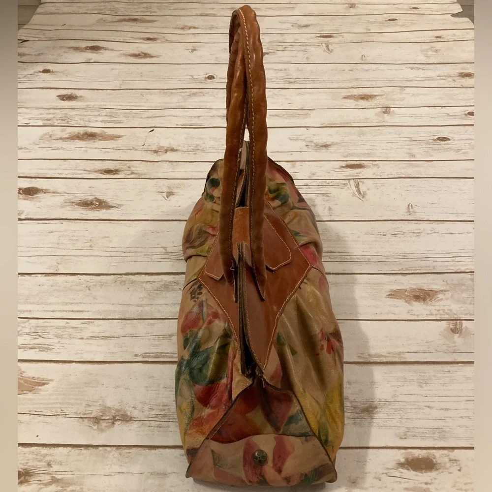 PATRICIA NASH Heritage MULTI FLORAL Print LIONE SHOULDER SATCHEL